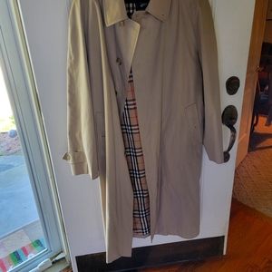 MenBurberry Single Breasted Raincoat XXL